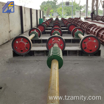 Prestressed spun concrete pile centrifugal spinning machine